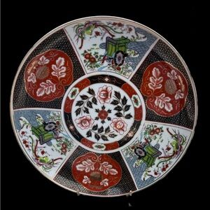 VINTAGE JAPANESE IMARI PORCELAIN HAND PAINTED PLATE Feng Huang